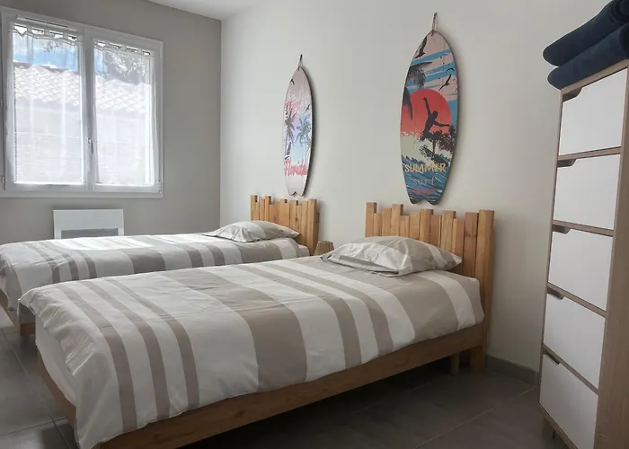 Maison Neuve Classement 3 Etoiles Avec Acces Prive Piste Cyclable, 6 Personnes ميميزا بلاج