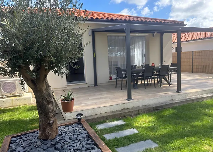 بيت للعطل Maison Neuve Classement 3 Etoiles Avec Acces Prive Piste Cyclable, 6 Personnes ميميزا بلاج